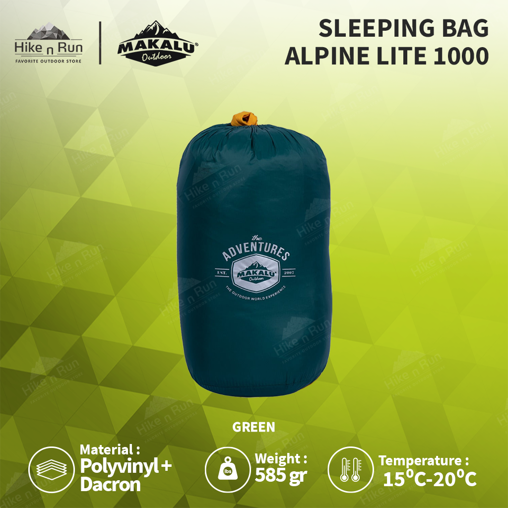 Sleeping Bag Makalu Ultralight Envelope Alpine Lite 1000