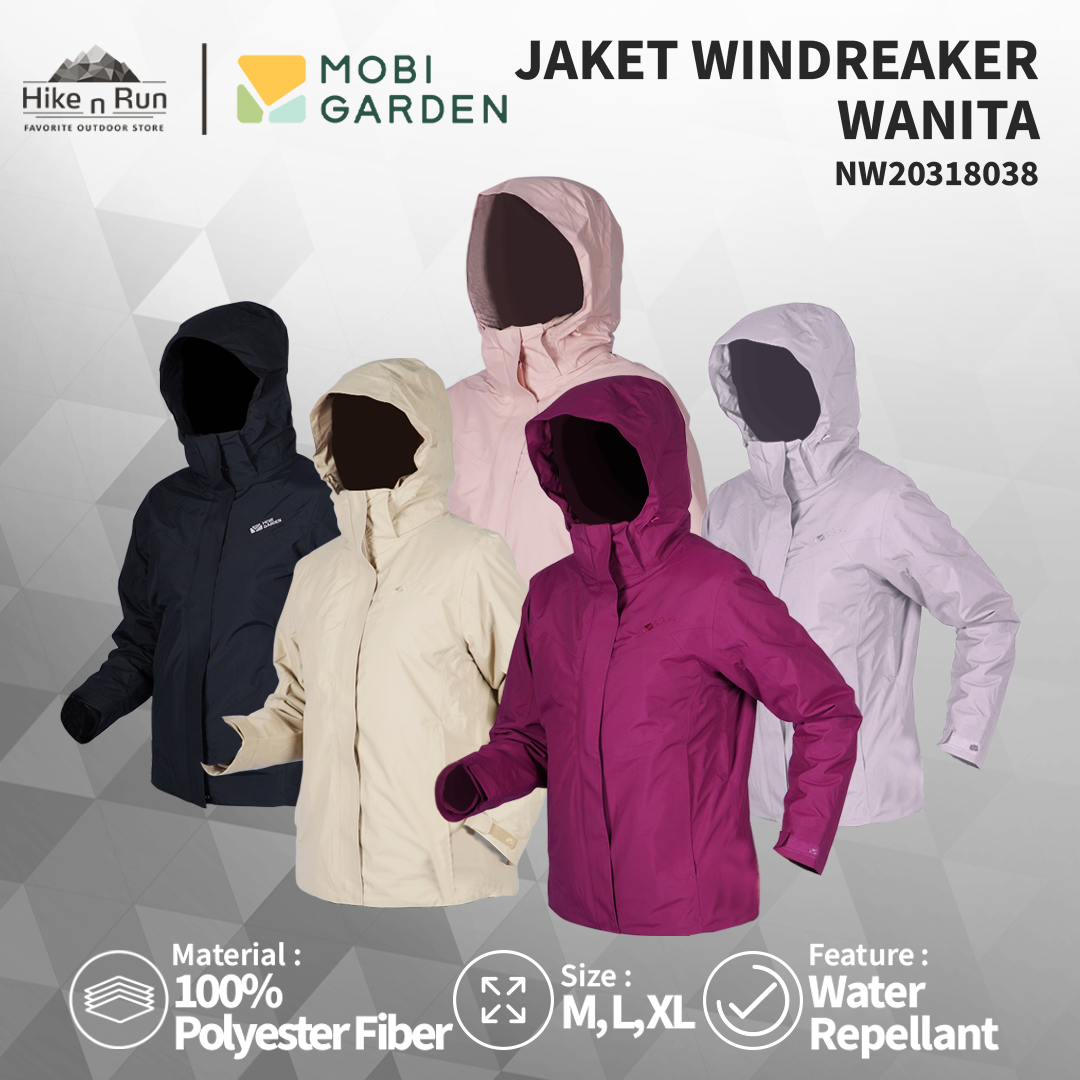 Mobi Garden Jaket Windbreaker Wanita NW20318038