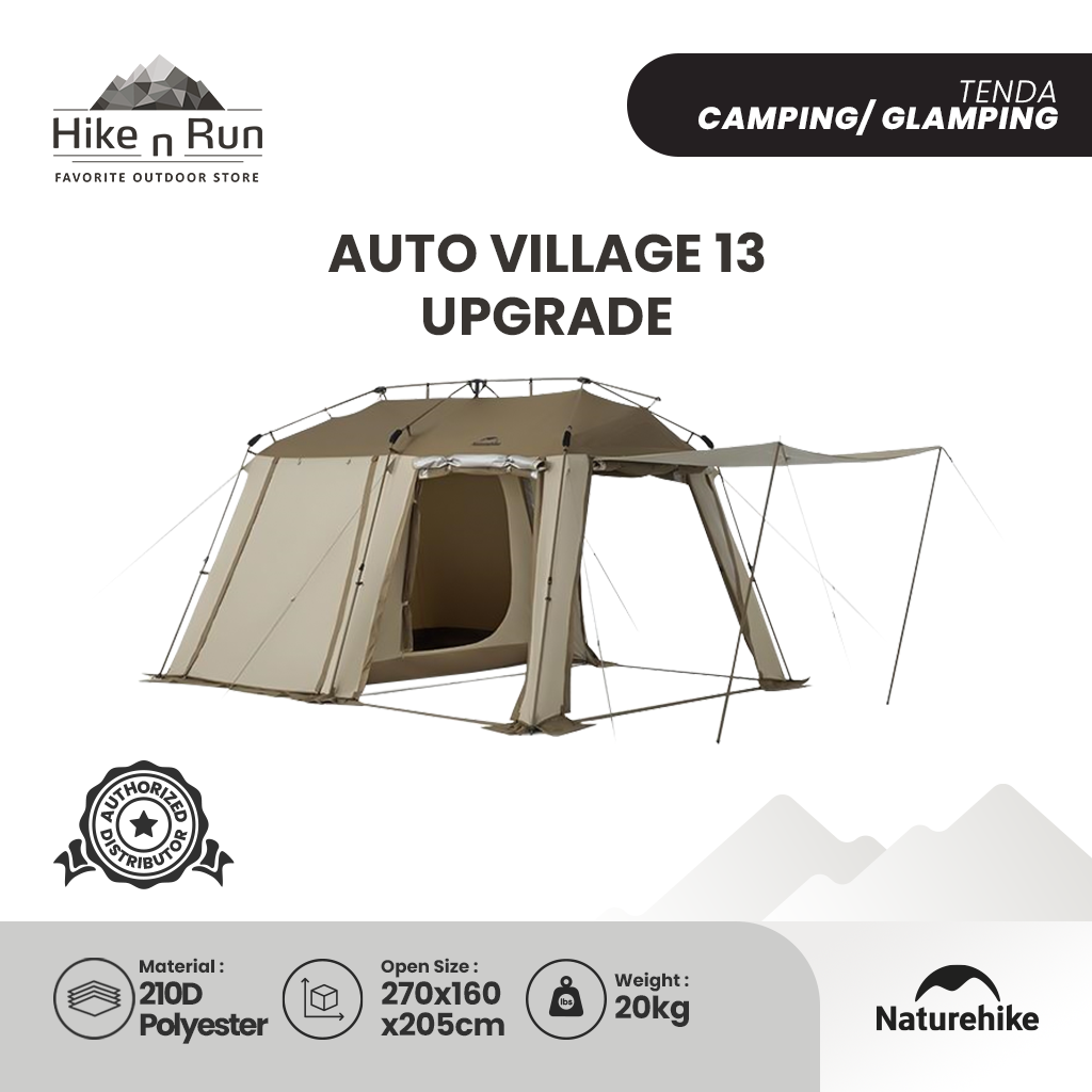 NATUREHIKE TENDA VILLAGE 13 CNH23ZP12003 UPGRADE GLAMPING TENT