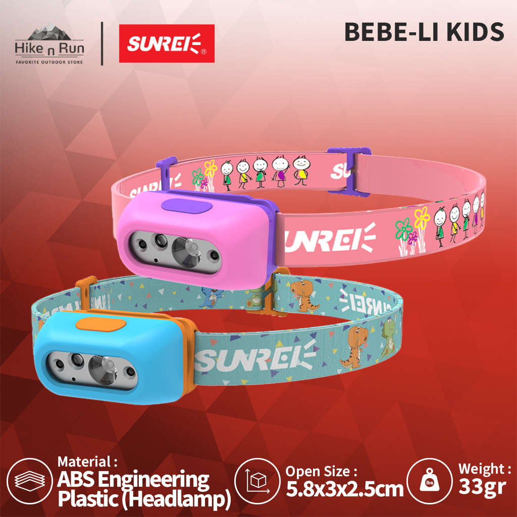 LAMPU KEPALA HEADLAMP ANAK KIDS SUNREI BEBE-Li KIDS