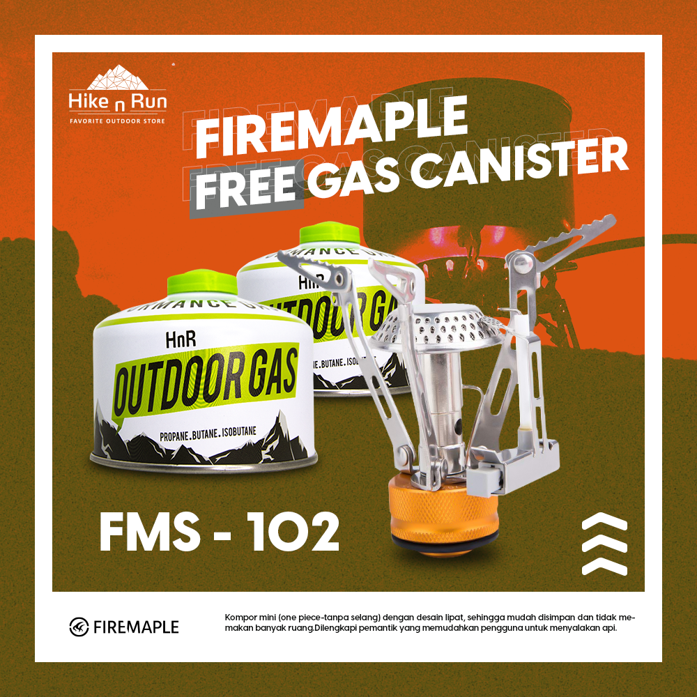 FIRE MAPLE STOVE FMS-102 FREE GAS HNR 110 GRAM 1PCS