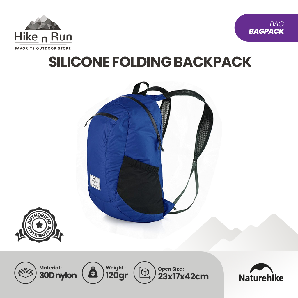 Ransel Lipat Naturehike Silicone folding Backpack NH17A012-B