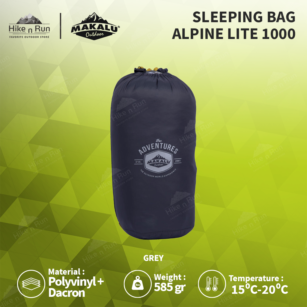 Sleeping Bag Makalu Ultralight Envelope Alpine Lite 1000