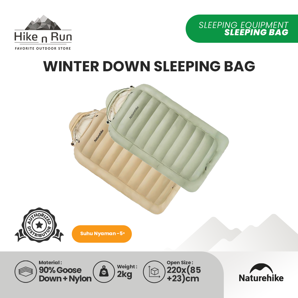 SLEEPING BAG DOWN NATUREHIKE CNH22SD008 WINTER DOWN SLEEPING BAG