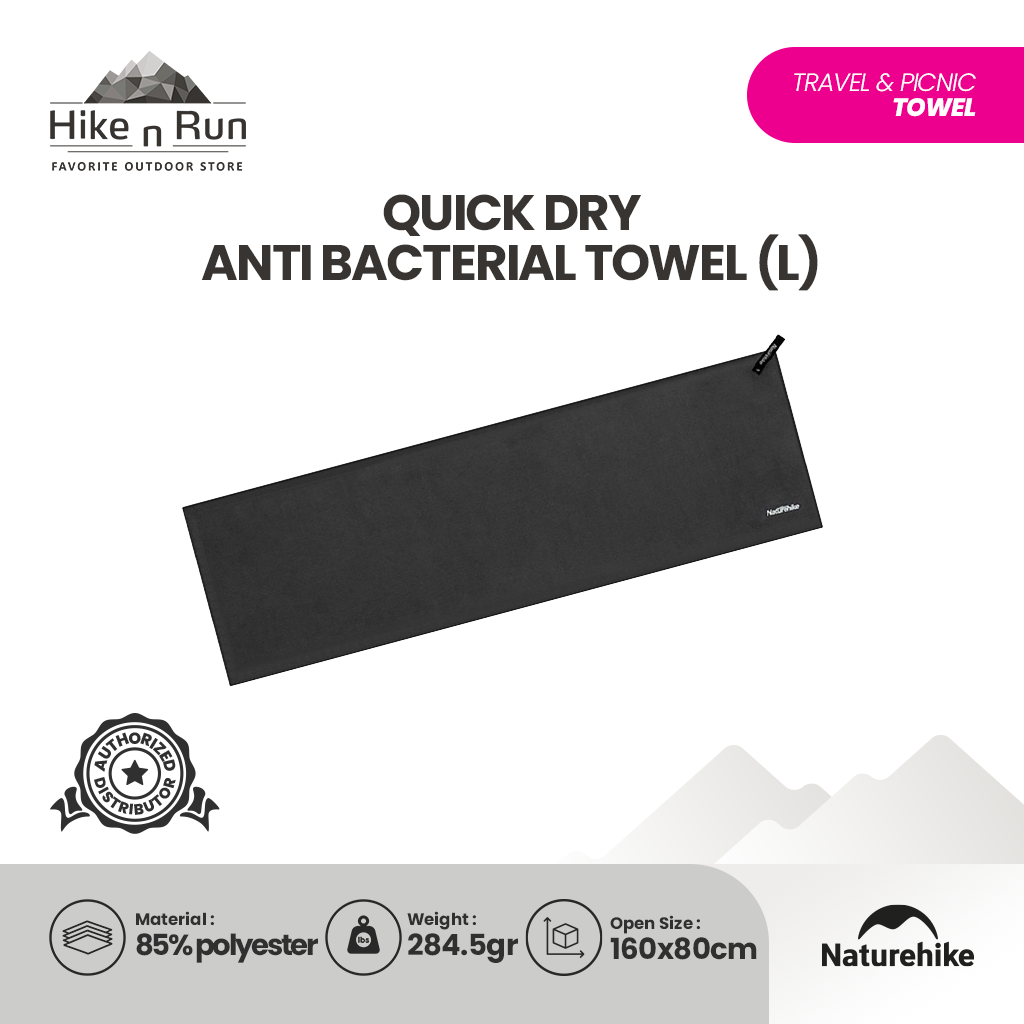 Handuk Quick Dry Anti Bacterial Towel - Naturehike NH20FS009