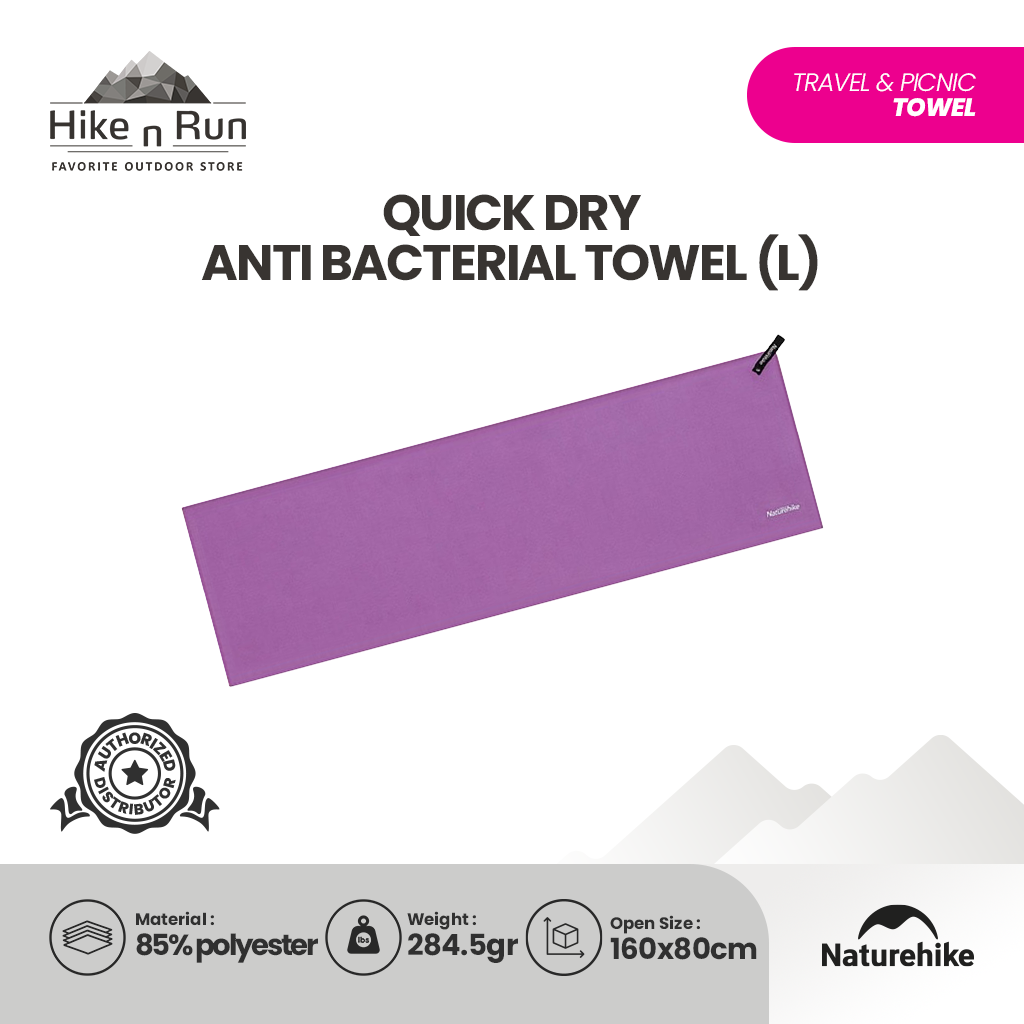 Handuk Quick Dry Anti Bacterial Towel - Naturehike NH20FS009