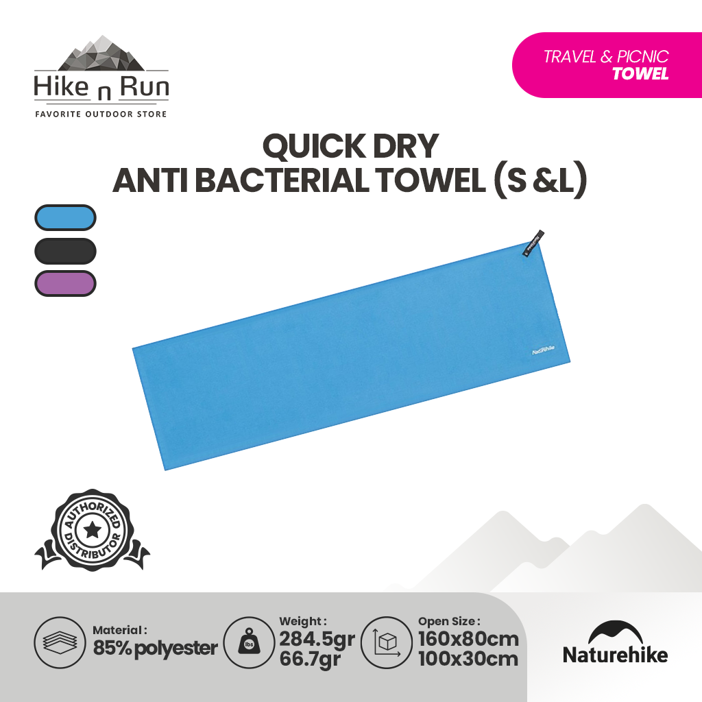 Handuk Quick Dry Anti Bacterial Towel - Naturehike NH20FS009