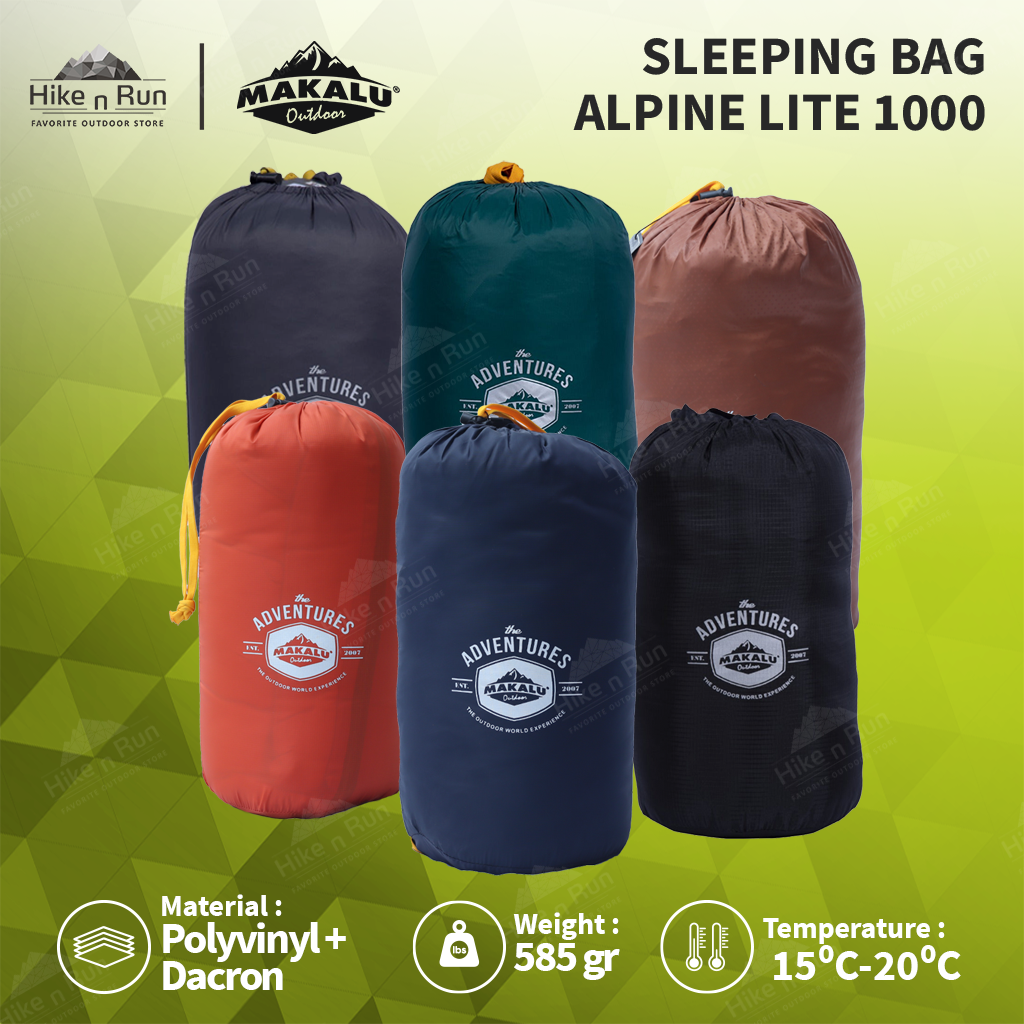 Sleeping Bag Makalu Ultralight Envelope Alpine Lite 1000