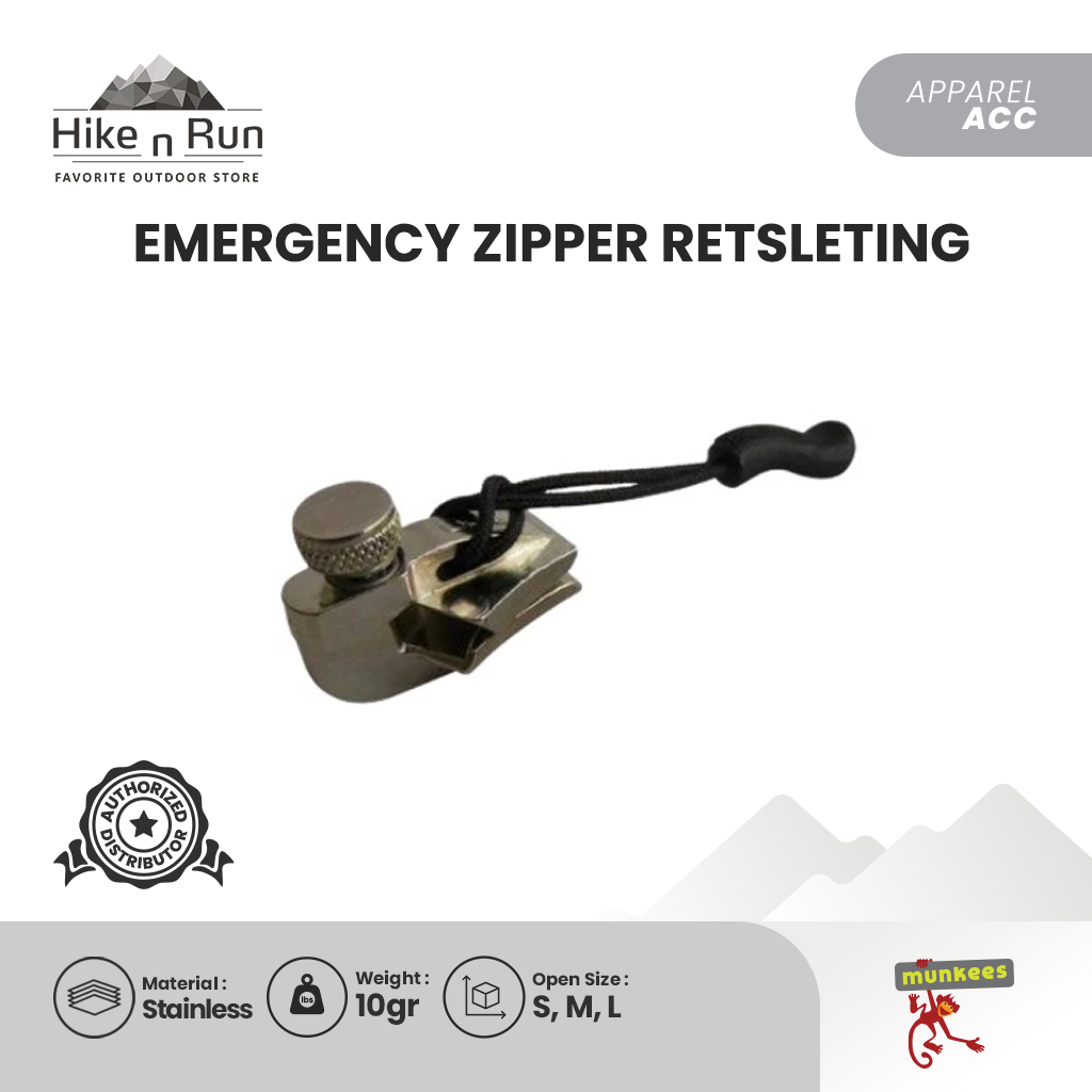 Zipper Retsleting Munkees Zipper Lock Repair Fix Emergency - Silver