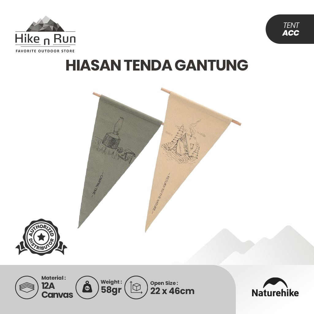 Hiasan Tenda Gantung Naturehike NH21PS001 Hanging Tent Flag