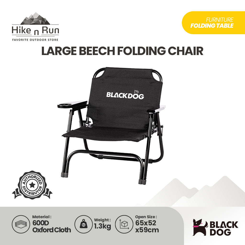 KURSI LIPAT CAMPING BLACKDOG BD-YZ007 GLAMPING FOLDING CHAIR