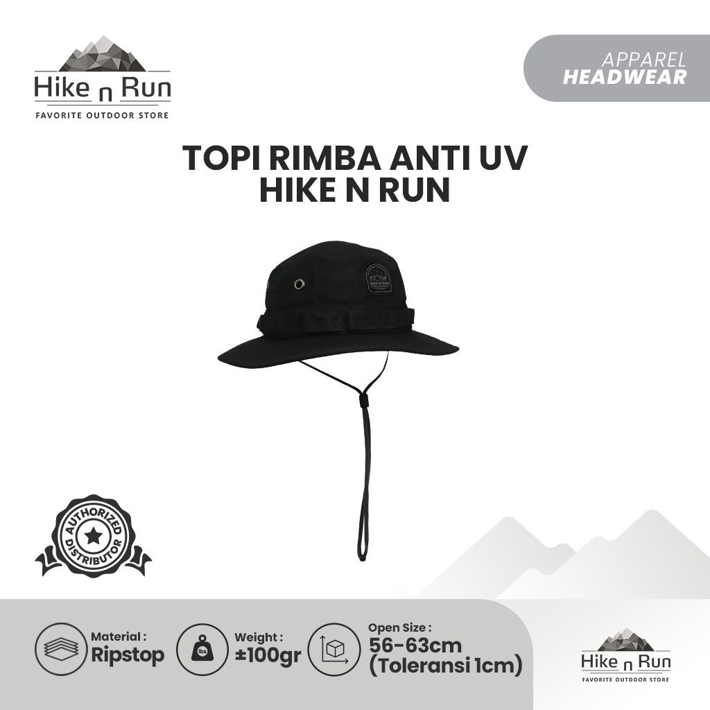 Topi Rimba Anti UV Hike N Run  Jungle Hat