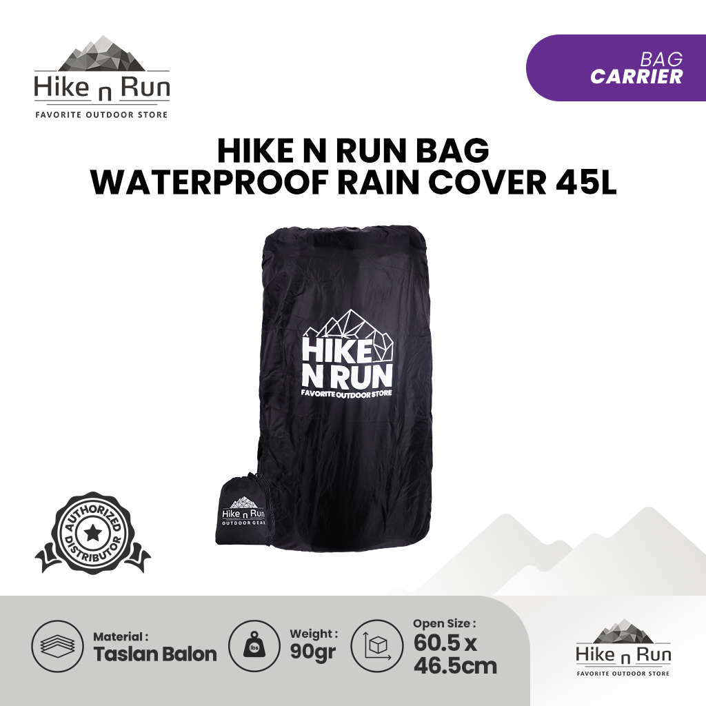 Rain Cover Hike N Run HNR24BC001 Waterproof Carrier Backpack Cover