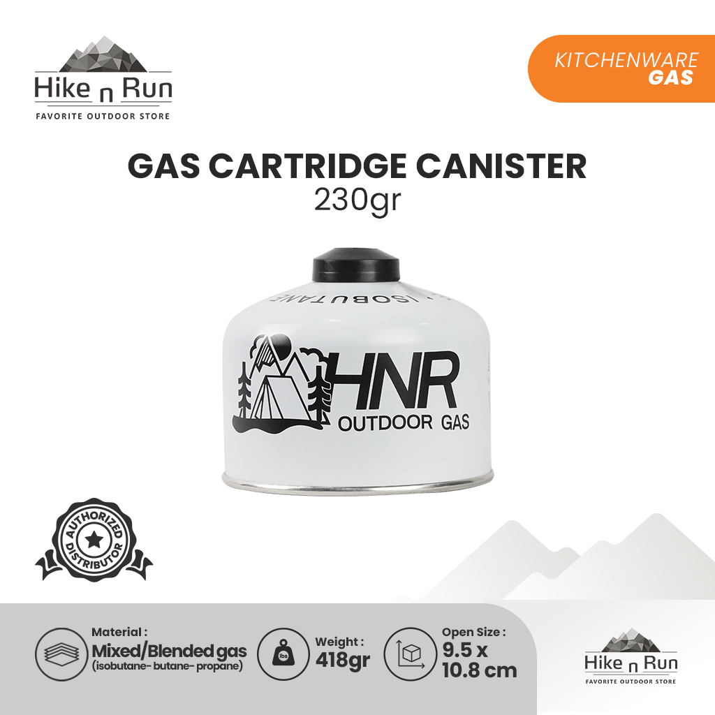 Hike n Run Portable Gas Canister Camping Hiking Terisi 110gr 230gr 450gr