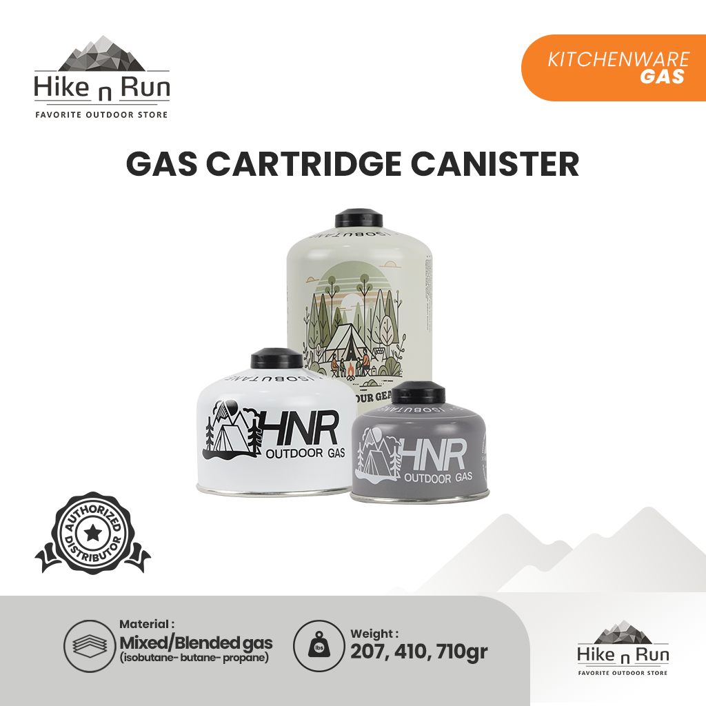 Hike n Run Portable Gas Canister Camping Hiking Terisi 110gr 230gr 450gr