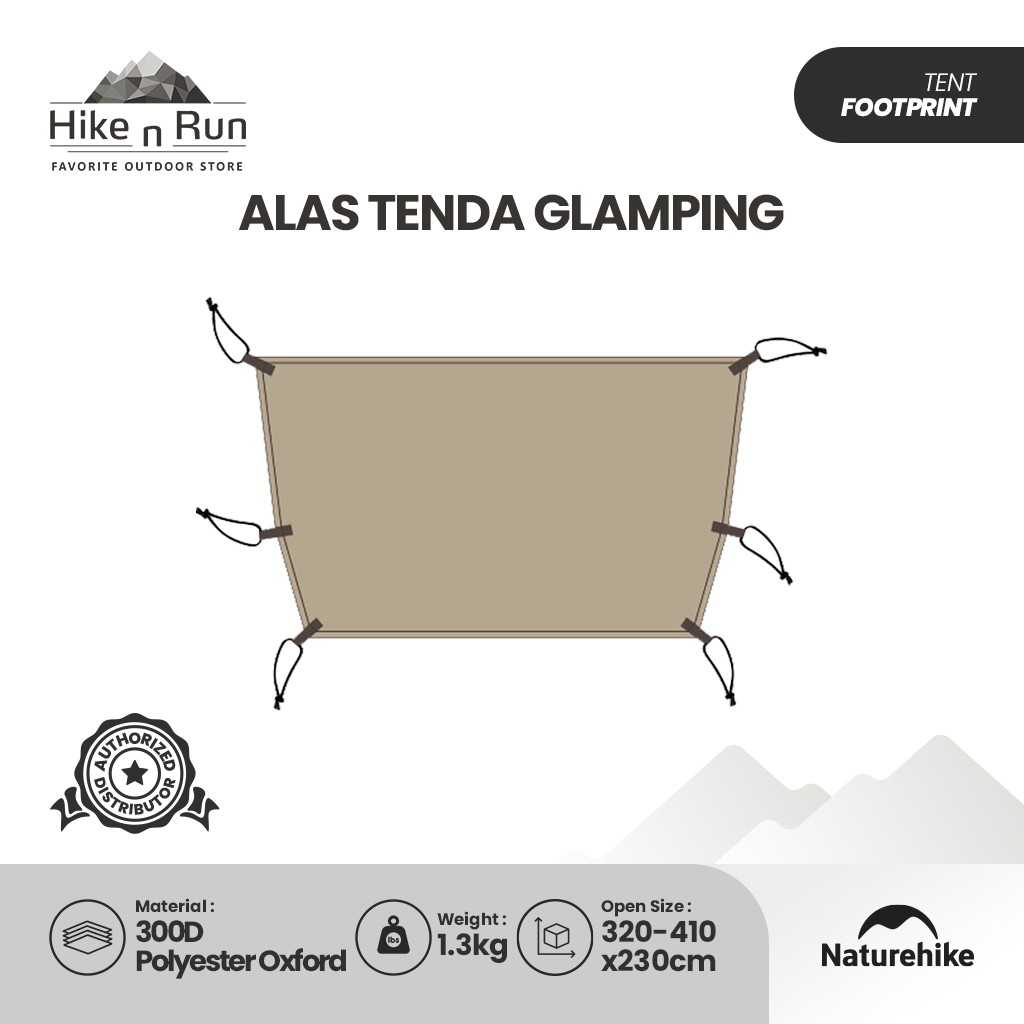 Alas Tenda Glamping Naturehike NH21PJ047 Cloud Vessel Large Tent Mat