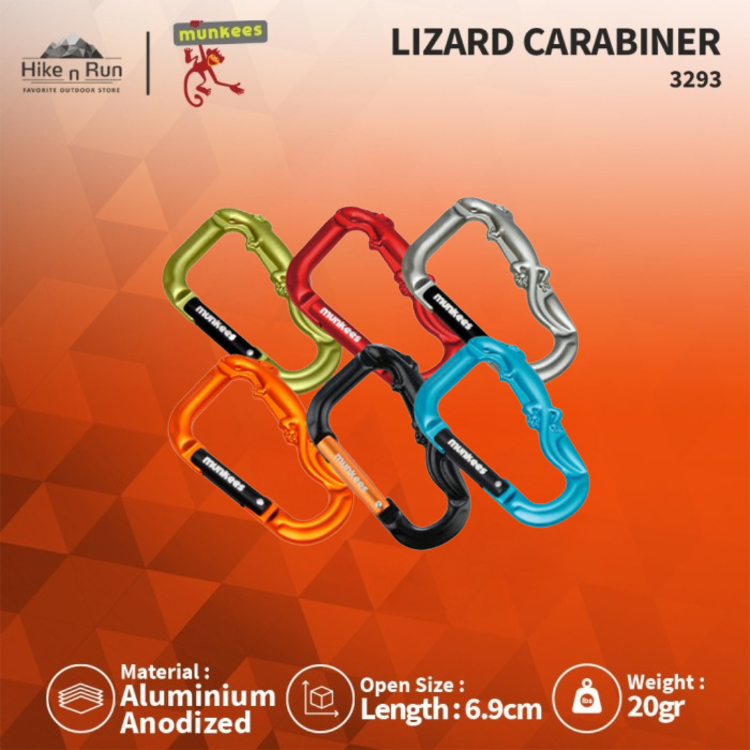 Aksesoris Carabiner Munkees 3293 3D Lizard Carabiner