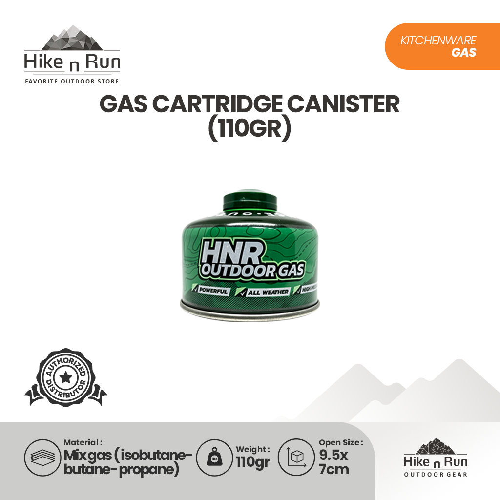 Hike n Run Portable Gas Canister Camping Hiking Terisi 110gr 230gr 450gr