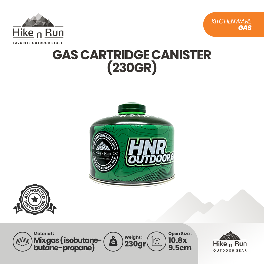 Hike n Run Portable Gas Canister Camping Hiking Terisi 110gr 230gr 450gr