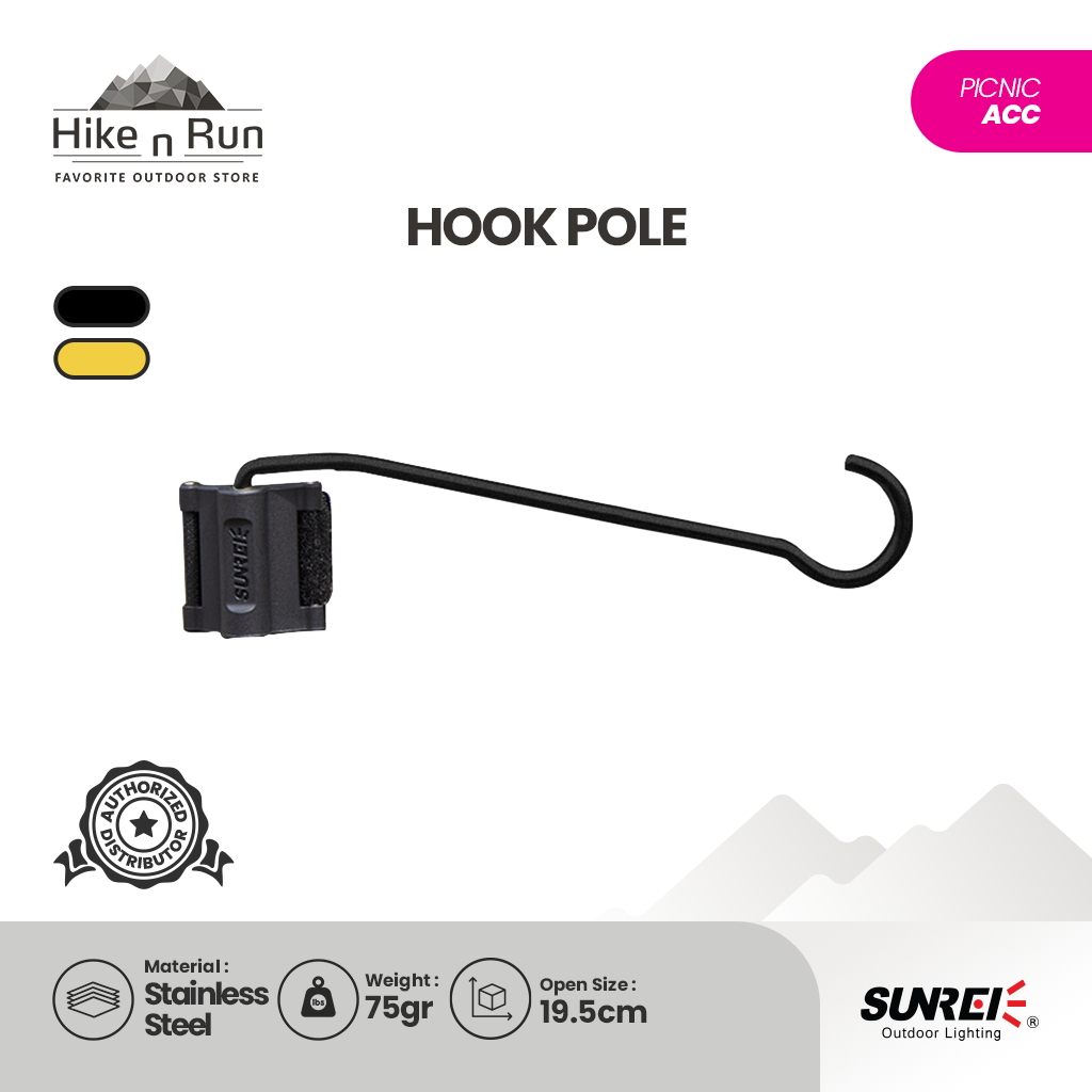 Sunrei Hanger Lampu Anti Slip Hook Pole