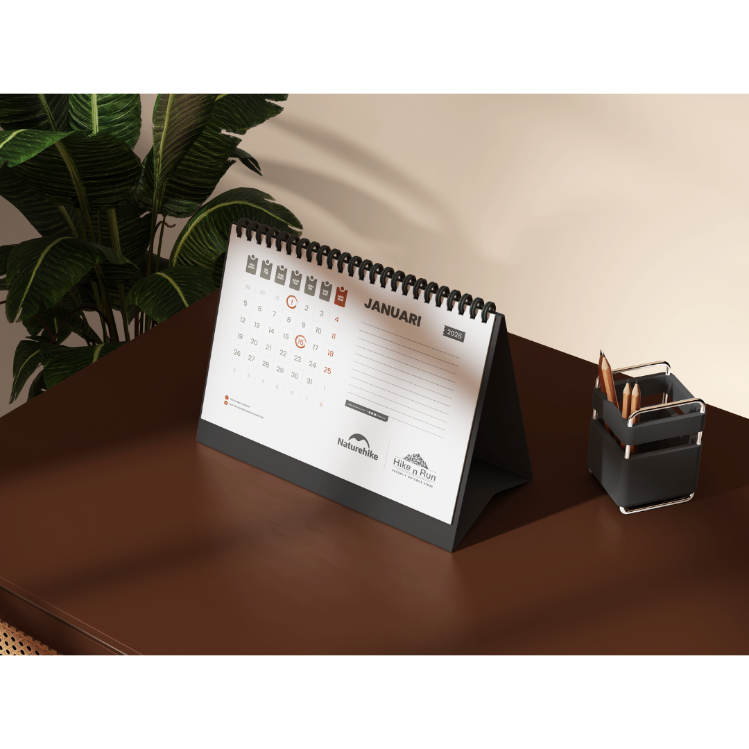 Kalender Cetak Terbaru Hike N Run New Desk Calendar
