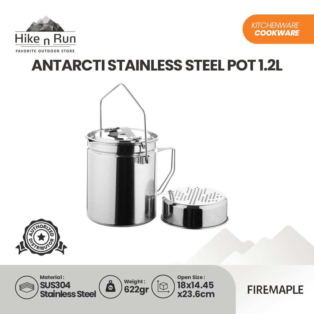 Firemaple Panci Steamer Antarcti Stainless Steel 1.2L