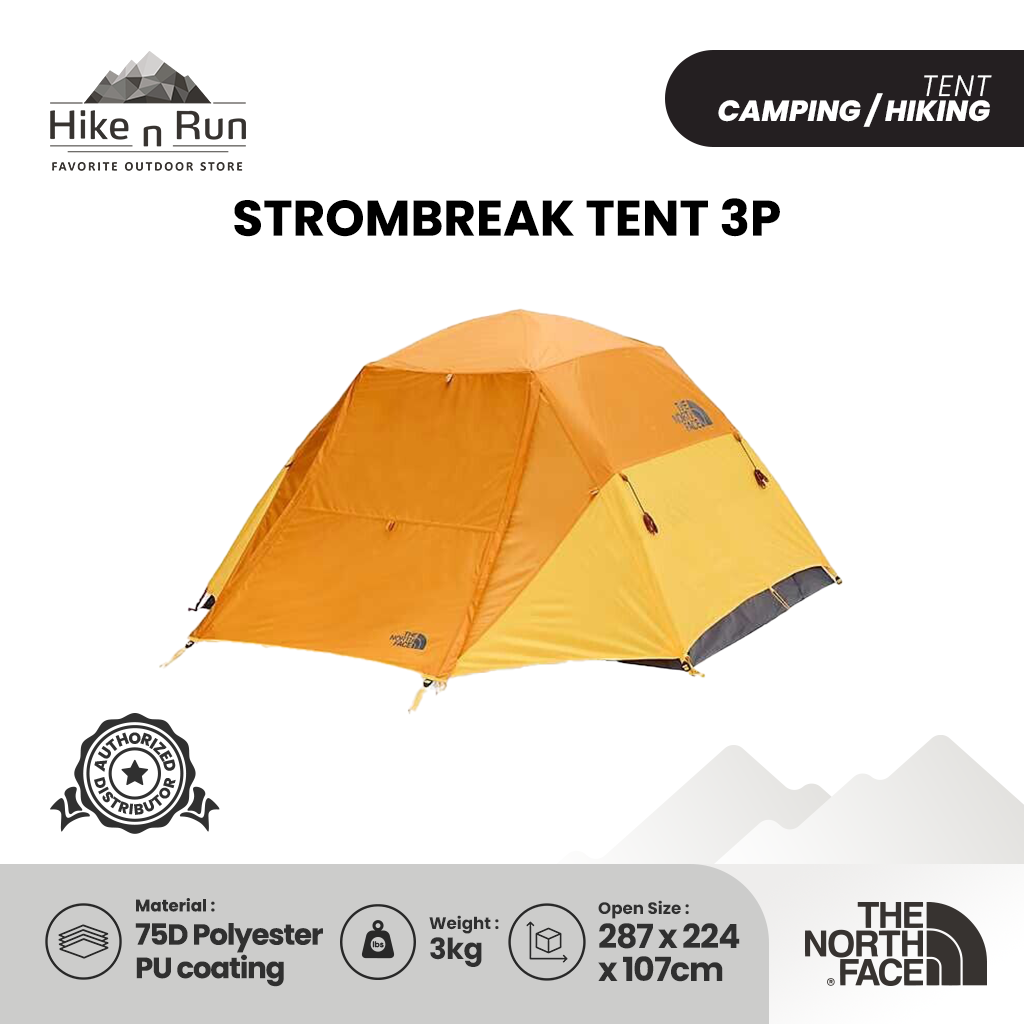 TENDA CAMPING TNF NF0A52VI //  NF0A3BYH // NF0A52VJ STORMBREAK TENT 2P 3P