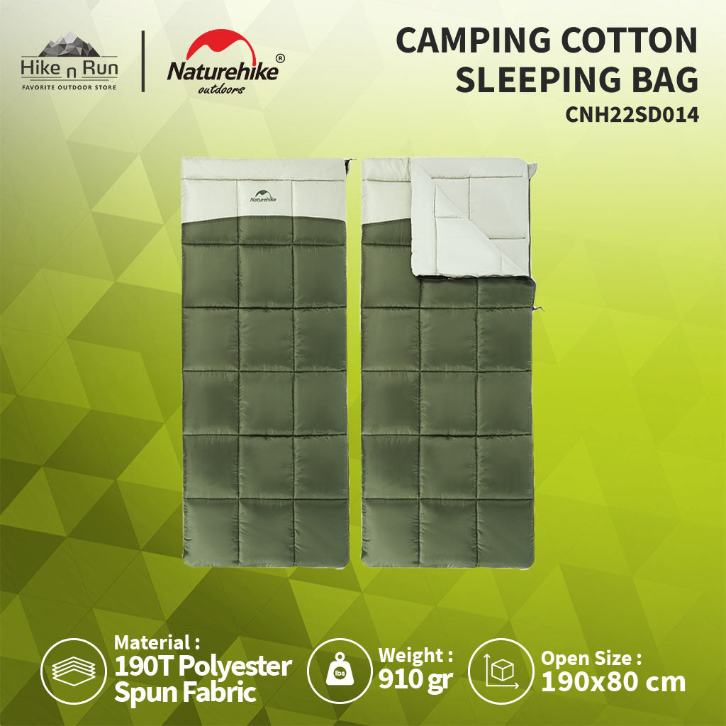 KANTUNG TIDUR NATUREHIKE CNH22SD014 CAMPING COTTON SLEEPING BAG