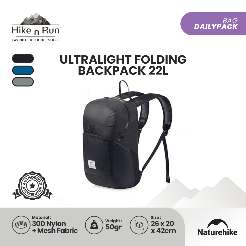 Naturehike Ultralight Folding Backpack 22L NH17A017-B