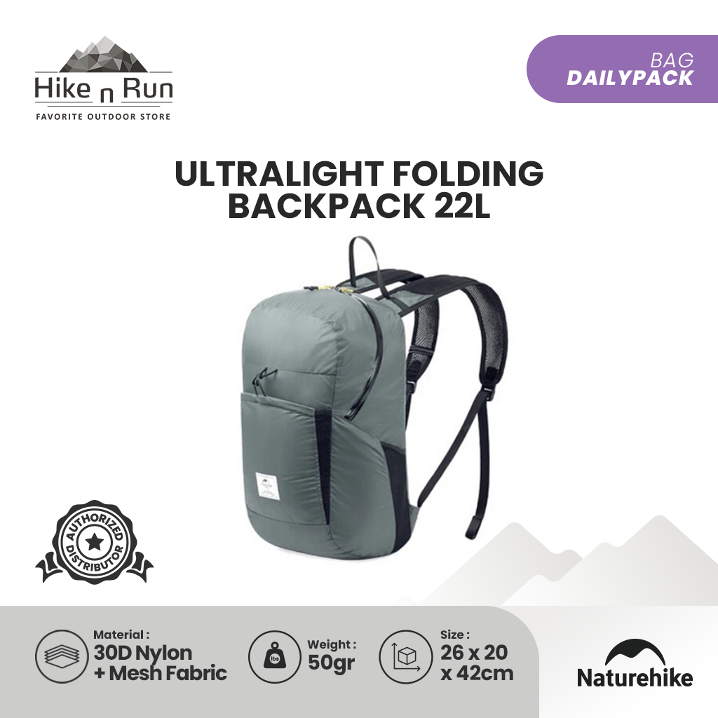 Naturehike Ultralight Folding Backpack 22L NH17A017-B