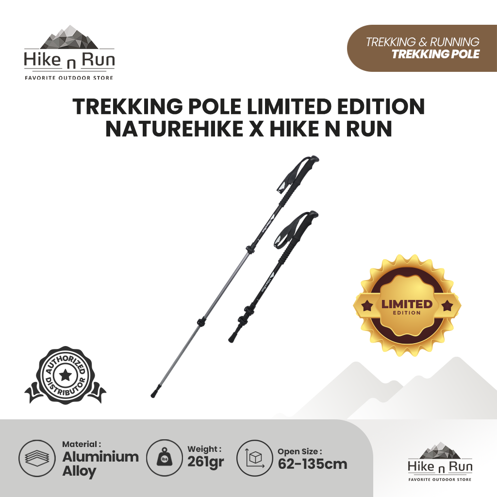 Trekking Pole Telescopic Naturehike X Hike n Run ST01 NH17D001-Z Allumunium Alloy Special Edition