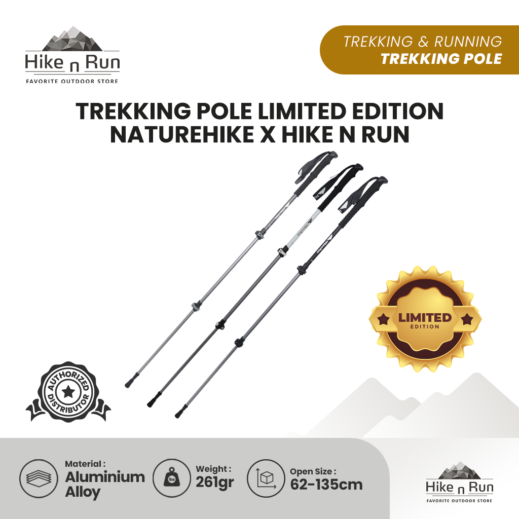 Trekking Pole Telescopic Naturehike X Hike n Run ST01 NH17D001-Z Allumunium Alloy Special Edition