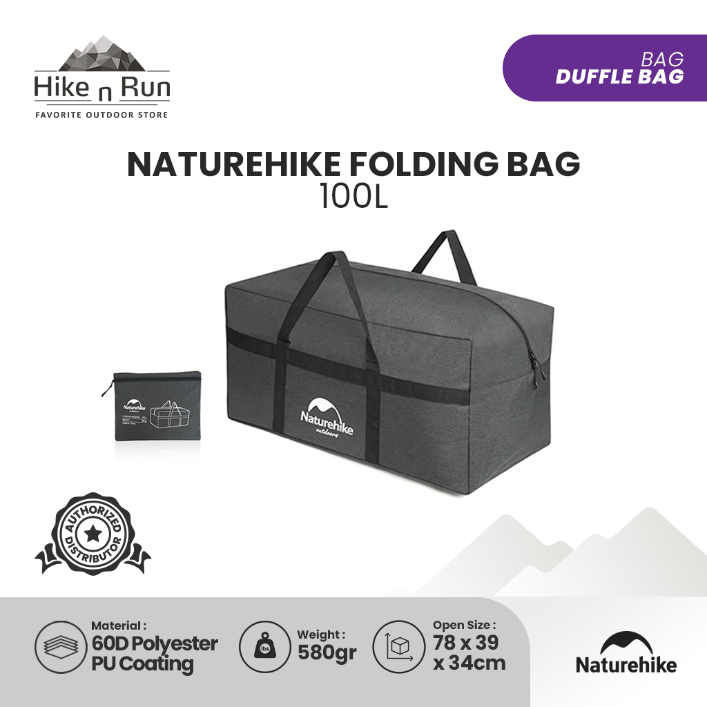 Naturehike Folding Duffle Bag Tas Lipat 100L NH17S021-L