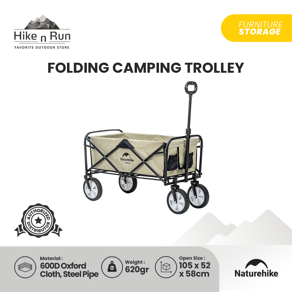 Troli Lipat Naturehike NH19PJ001 Folding Camping Trolley