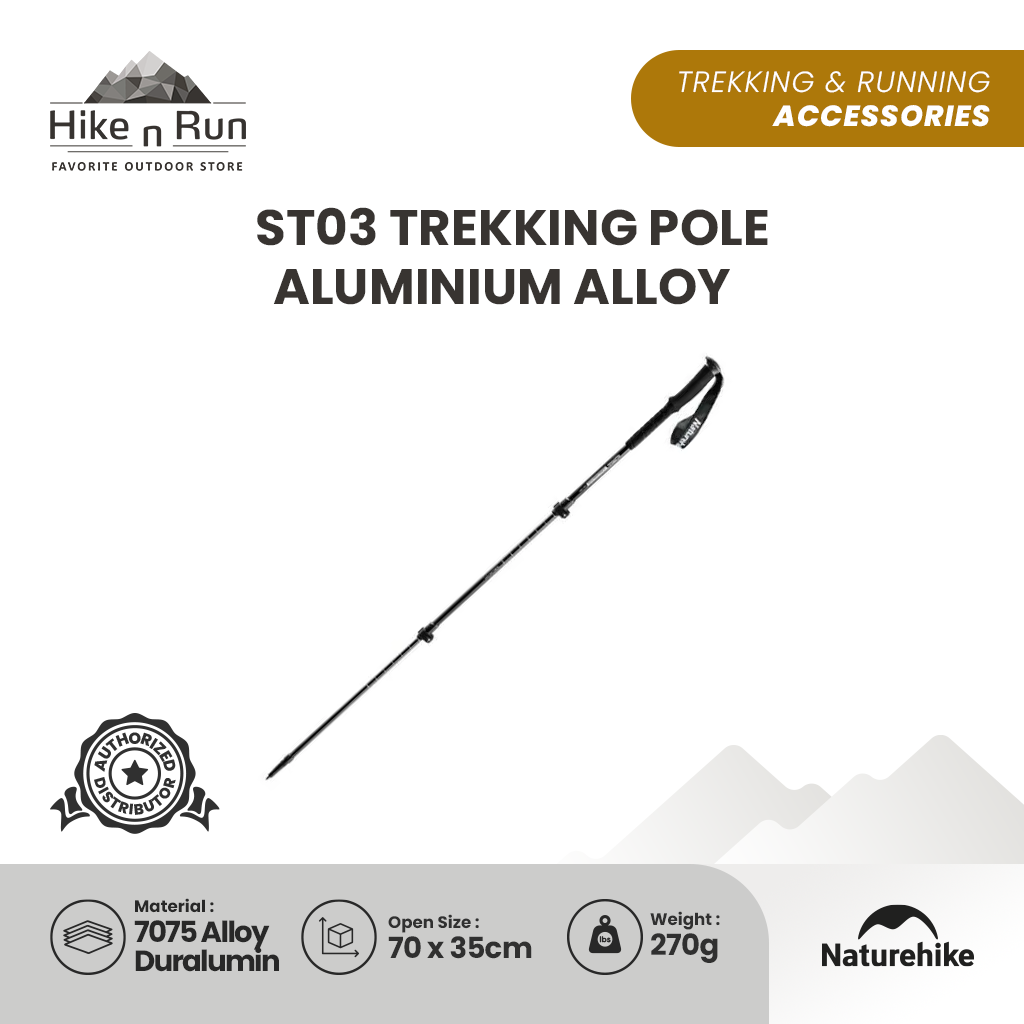 Naturehike ST03 Aluminium Alloy Trekking Pole NH17D017-D