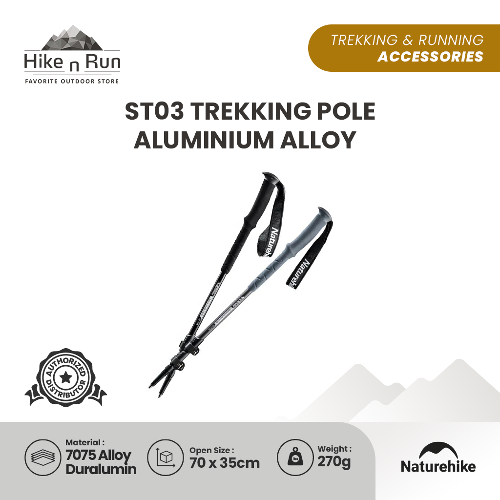 Naturehike ST03 Aluminium Alloy Trekking Pole NH17D017-D