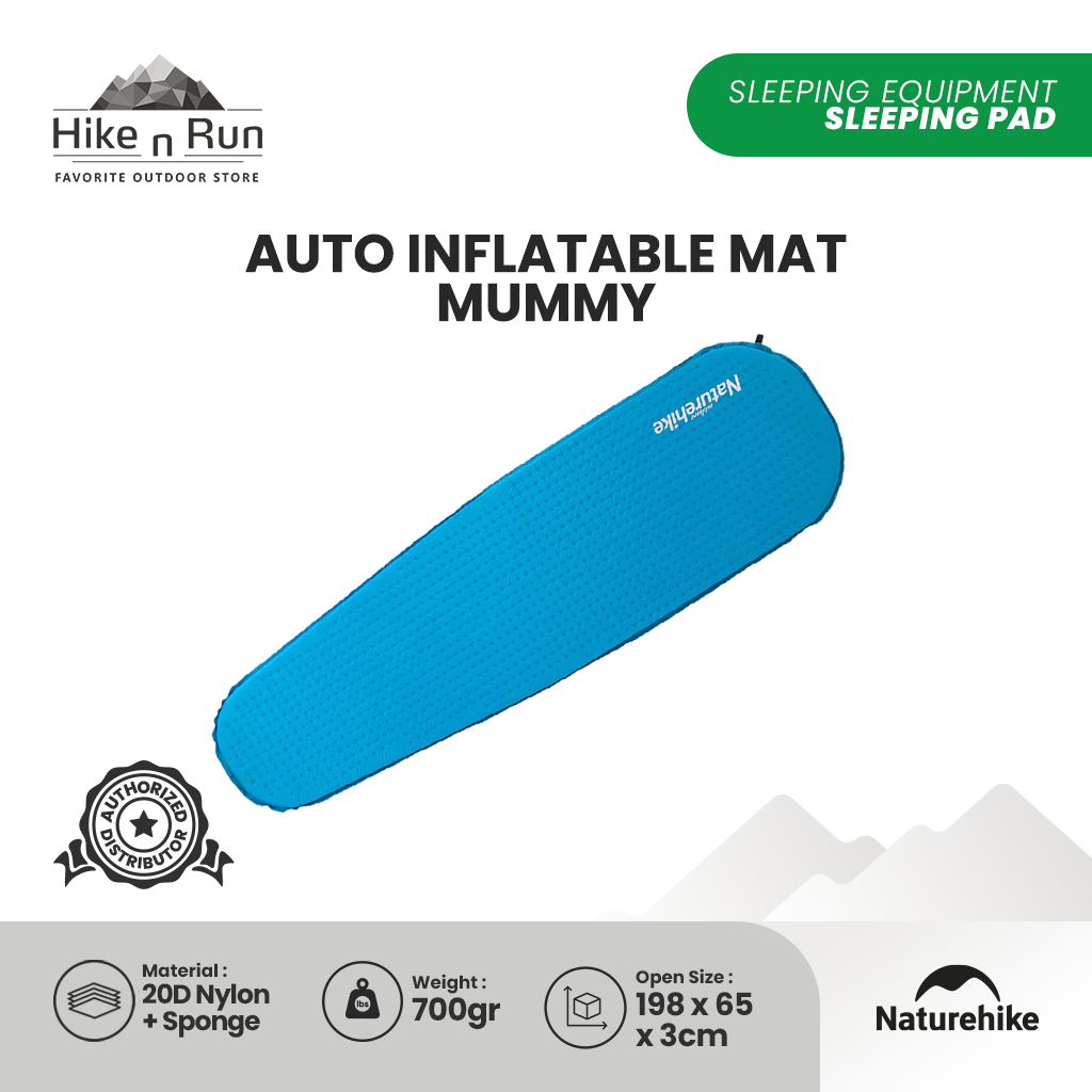 Naturehike Ultralight Sleeping Pad Auto Inflatable Mummy NH19Q035-D