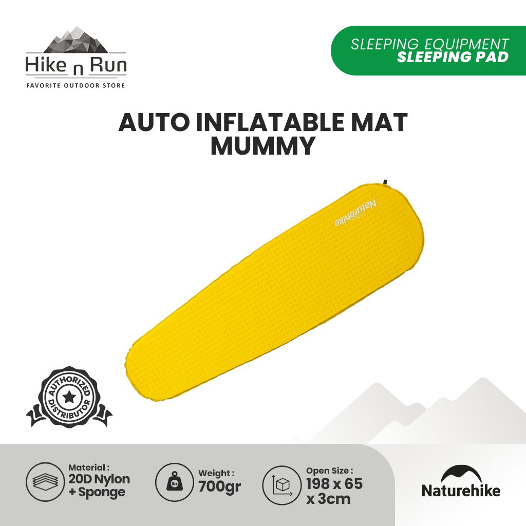 Naturehike Ultralight Sleeping Pad Auto Inflatable Mummy NH19Q035-D