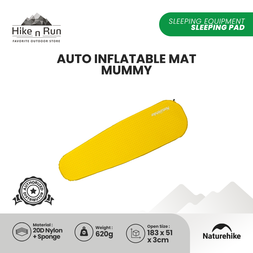 Naturehike Ultralight Sleeping Pad Auto Inflatable Mummy NH19Q035-D