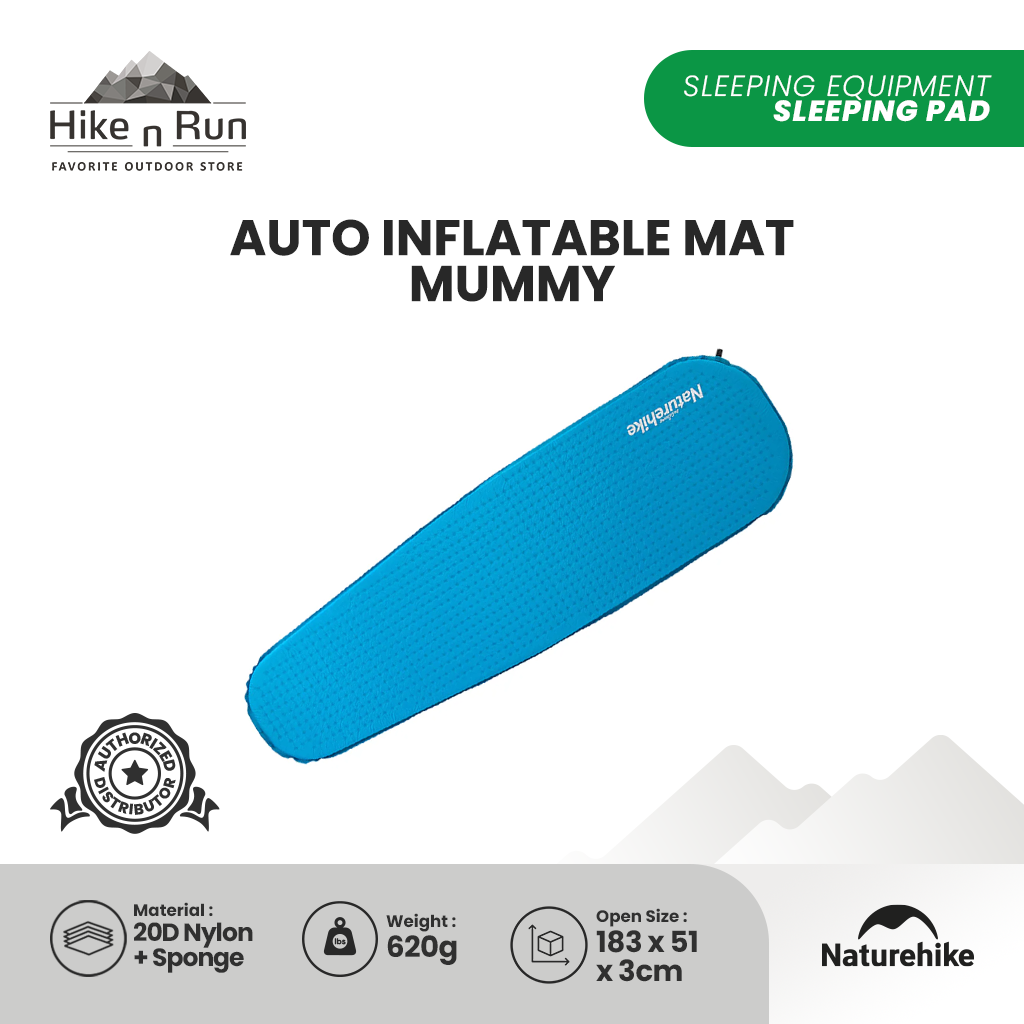 Naturehike Ultralight Sleeping Pad Auto Inflatable Mummy NH19Q035-D