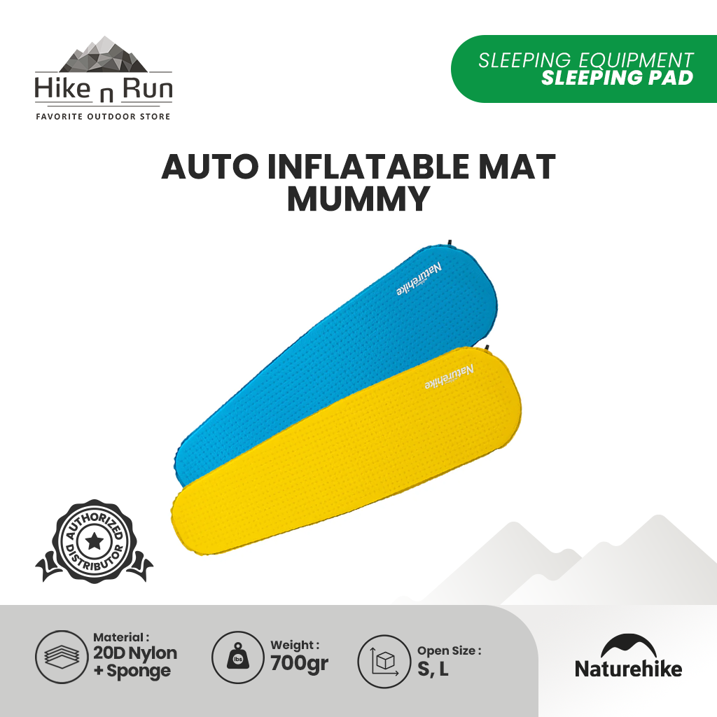 Naturehike Ultralight Sleeping Pad Auto Inflatable Mummy NH19Q035-D