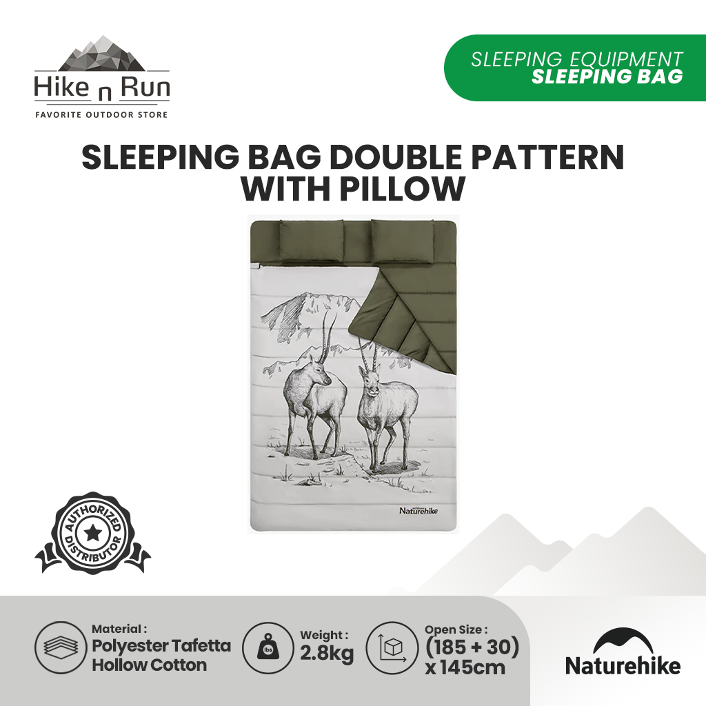 Naturehike Sleeping Bag Double with Pillow NH19S016-D