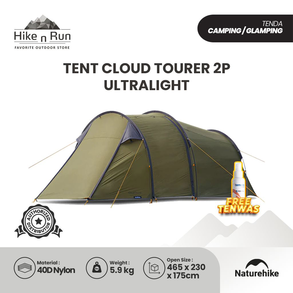 PREORDER!!! Naturehike NH19ZP013 Tent Cloud Tourer 2 Person Ultralight