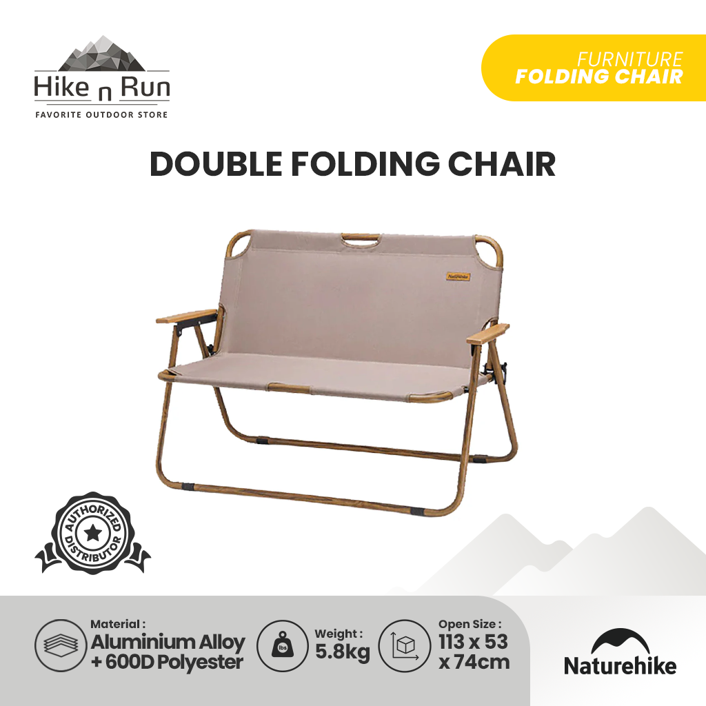 Naturehike NH20JJ002 Kursi Lipat Portable Double