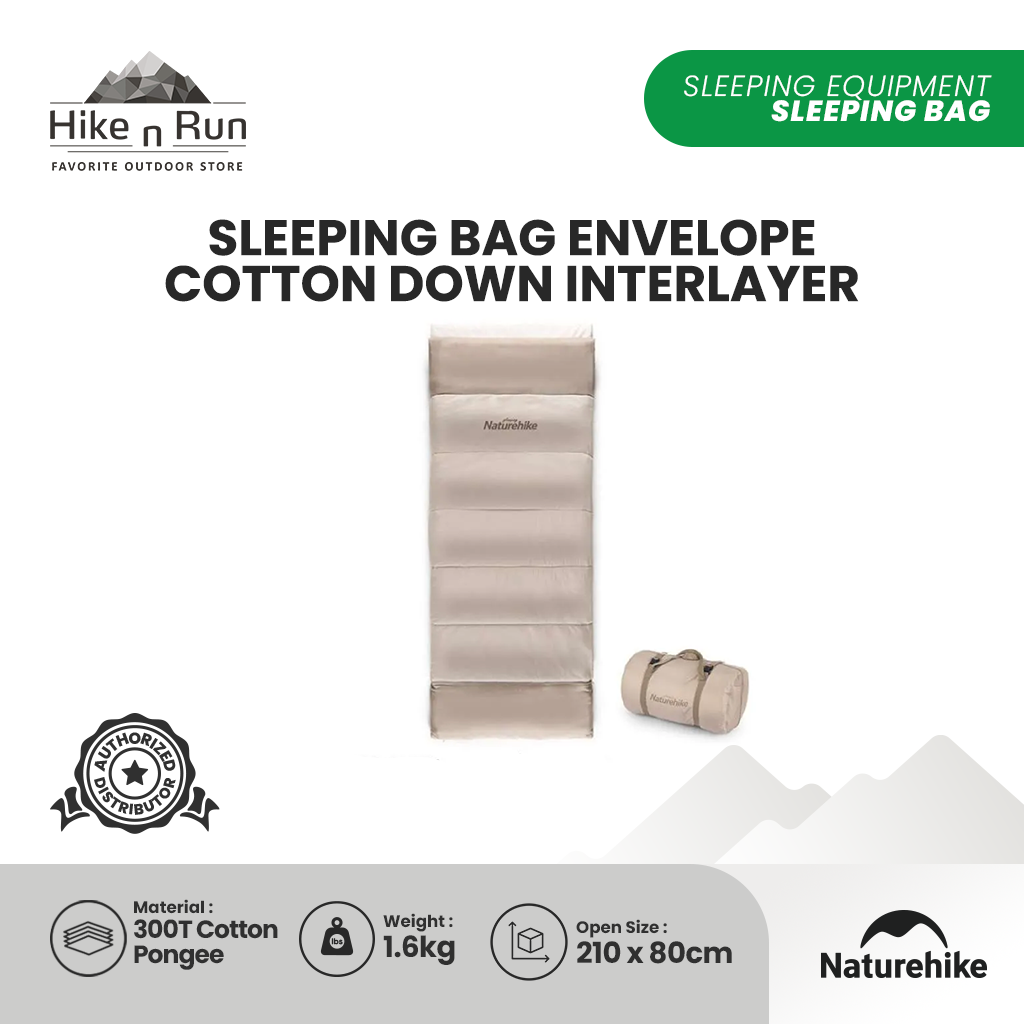 Sleeping Bag Naturehike NH20MSD01 Envelope Cotton E200