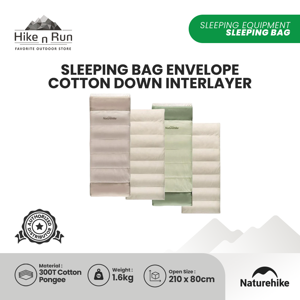 Sleeping Bag Naturehike NH20MSD01 Envelope Cotton E200