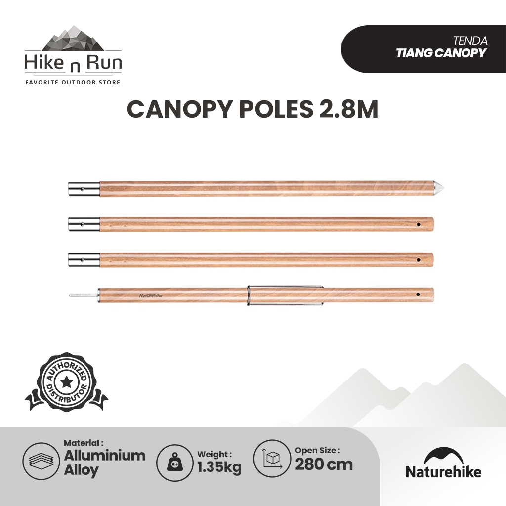 Tiang Kanopi Naturehike NH20PJ048 Canopy Poles 2.8m