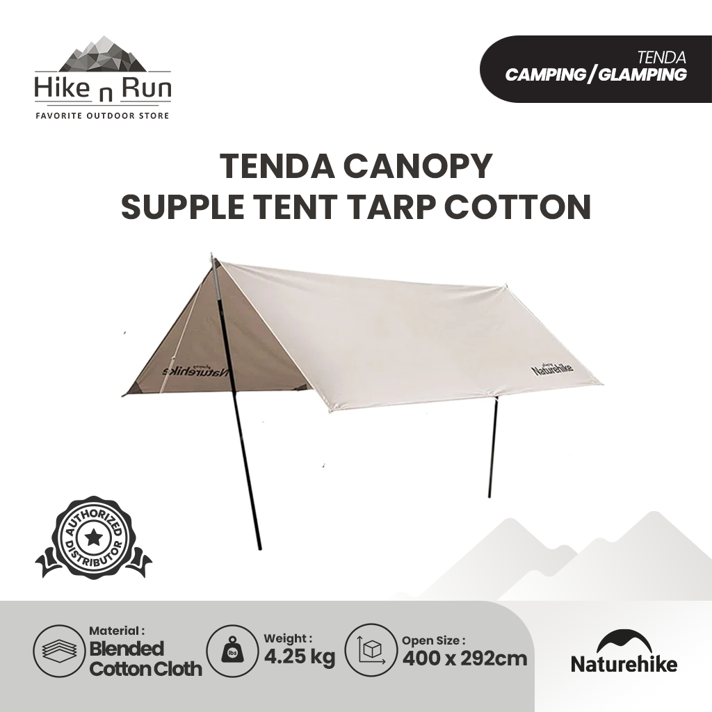 Naturehike NH20TM003 Tenda Canopy Supple Tent Tarp Cotton