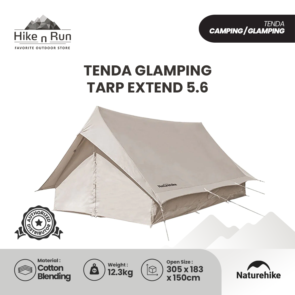 Tenda Glamping Naturehike NH20ZP003 Tent Tarp Extend 5.6 cotton