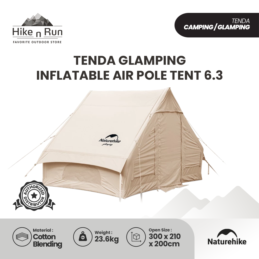 Tenda Camping Naturehike NH20ZP009 Inflatable Air Pole Tent 6.3